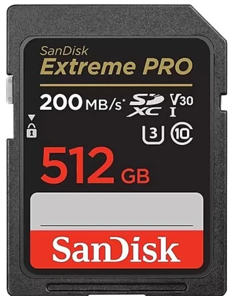 SanDisk Extreme Pro SDSDXXD-512G-GN4IN Class 10 UHS-I U3 V30 512 GB Hafıza Kartı