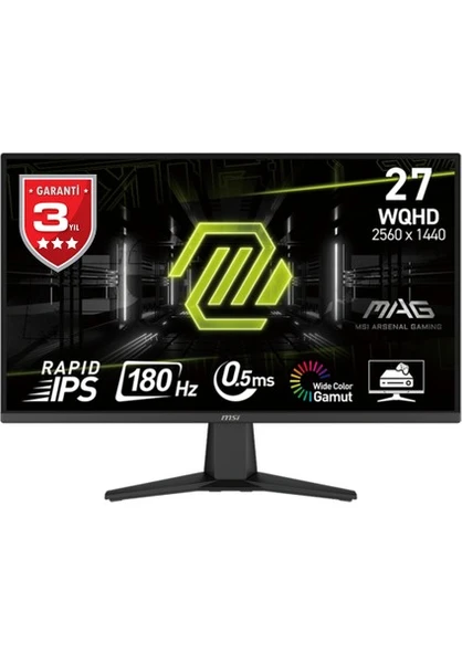 MSI MAG 275QF 27" 0.5 ms 2K IPS 180 Hz Oyuncu Monitörü