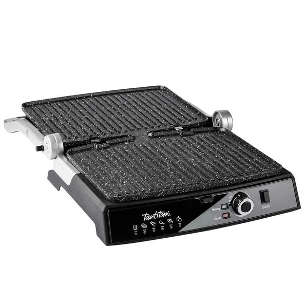 Tantitoni Premıum Granit Döküm Plakalı Makaslı Siyah Izgara Ve Tost Makinesi - 4