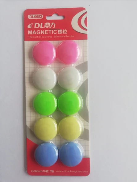 Dınglı Cıvıltı Renkli Büyük Magnet Mıknatıslı 30mmx10 (0652)