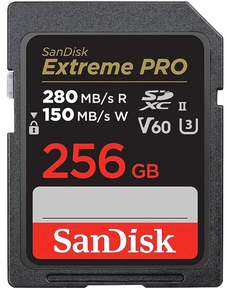 SanDisk Extreme Pro SDSDXEP-256G-GN4IN UHS-II V60 U3 256 GB Hafıza Kartı