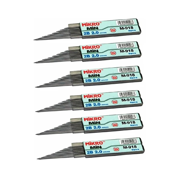 Mikro Min 2B 90 mm Kalem Ucu 2.0 mm (M-918) 6 Tüp - 3