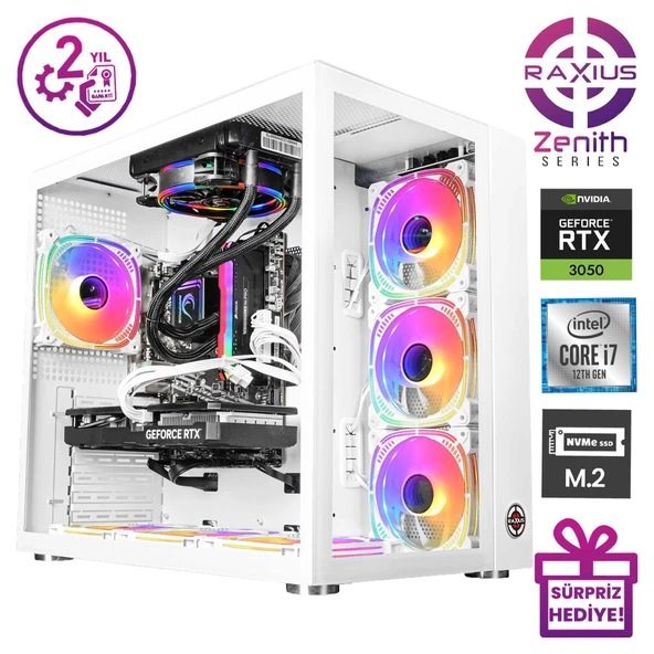 RaXius Zenith Z2 i7 30506G-127F010 i7-12700F 16GB 1TBSSD RTX3050 6 GB W11P Gaming Masaüstü Bilgisayar - 2