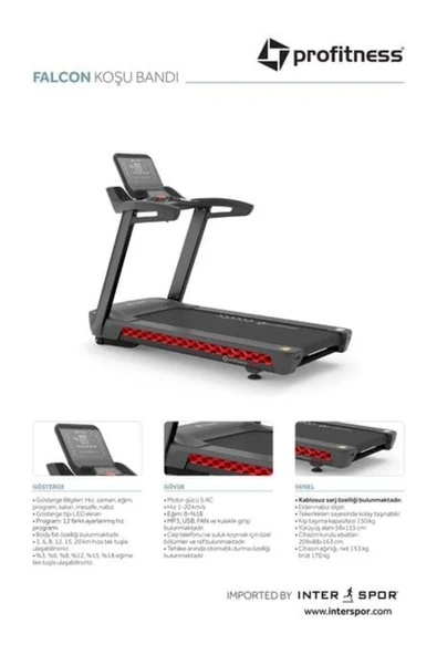 Profitness Falcon Koşu Bandı - 3