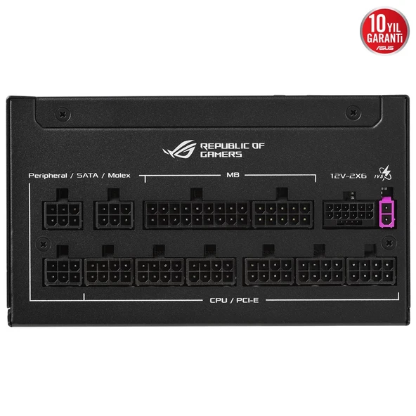 ASUS ROG STRIX 1200W 80Plus Platinum ATX 3.1/PCIe 5.0  ATX12V ROG-STRIX-1200P Güç Kaynağı - 7