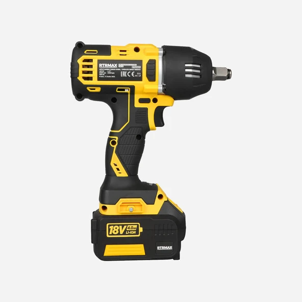 Rtrmax Akülü Somun Sıkma 18V 400Nm 2x4ah AKÜ(KÖMÜRSÜZ) X-LION - 4