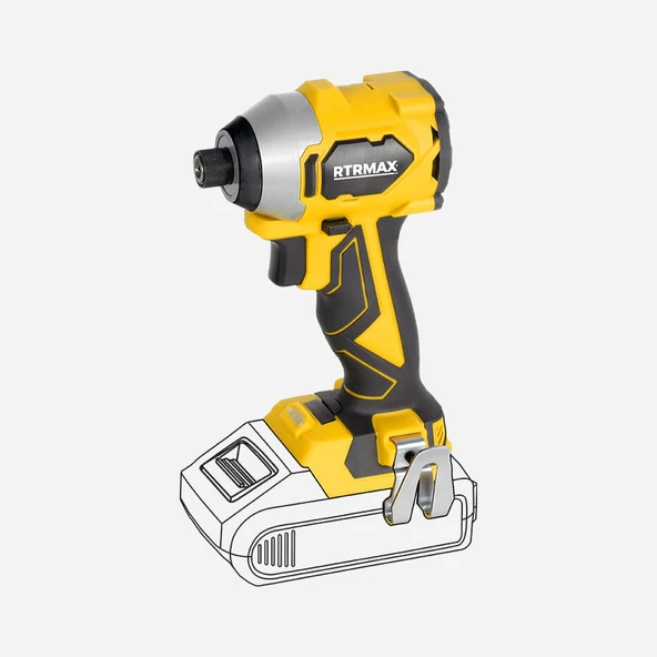 Rtrmax Akülü Torklu Vidalama Kömürsüz 230Nm 2x4 Ah PLUS AKÜ HIZLI ŞARJ X-LION - 2