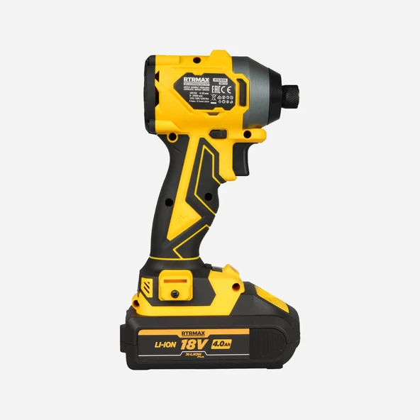 Rtrmax Akülü Torklu Vidalama Kömürsüz 230Nm 2x4 Ah PLUS AKÜ HIZLI ŞARJ X-LION