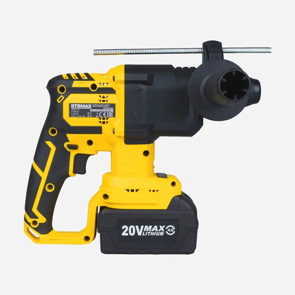 Akülü ElektroPnömatik Kırıcı Delici (SDS Plus) KÖMÜRSÜZ 1.8J 20MM 2x4 Ah AKÜ S-LION - 2