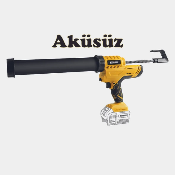 Rtrmax Akülü Silikon - Sosis Tabancası 300/600 Ml 18V *AKÜSÜZ* X-LION ürün görseli 1