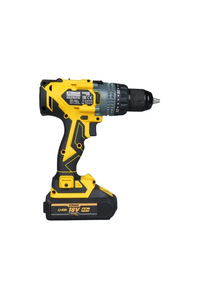 Akülü Darbeli Matkap Kömürsüz 150 Nm 2x4 Ah PLUS AKÜ HIZLI ŞARJ X-LION - 2