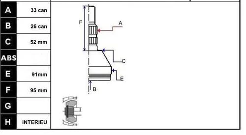 ECOFIX KRL1613ECF Aks Kafası Astra H 1,71,9 Cdtı 04- Dıs - 1