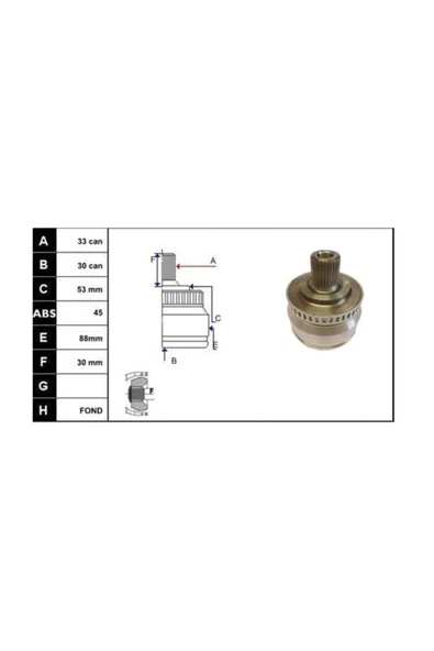 ECOFIX KRL1239ECF AKS KAFASI PASSAT 96-00 1,8T-2,0-3B6/A4-A6 96-05 1,8T-2,0 DIS ABSLI - 1
