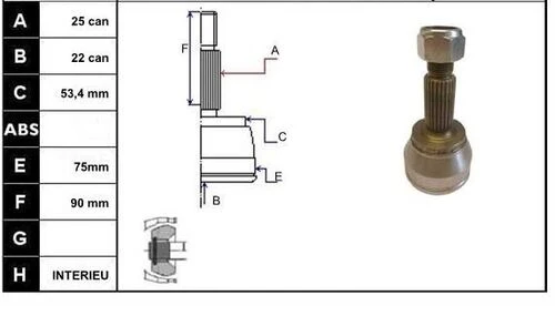 ECOFIX KRL1432ECF Aks Kafası FiestaFusion 01- Benzinli - 1