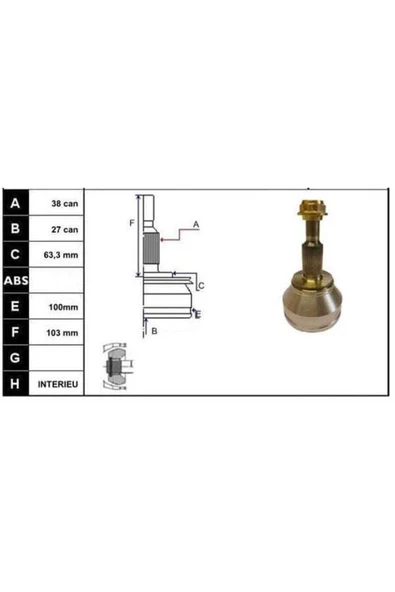 ECOFIX KRL1478ECF Krl1478ecf Aks Kafası T5 1,9 Tdı Crafter 2,5 Tdı 03- ürün görseli 1