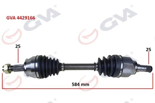 GVA 4429166  Komple Aks Sol Linea 1.6 Mjt 07- İç Aks Kafalı ürün görseli 1