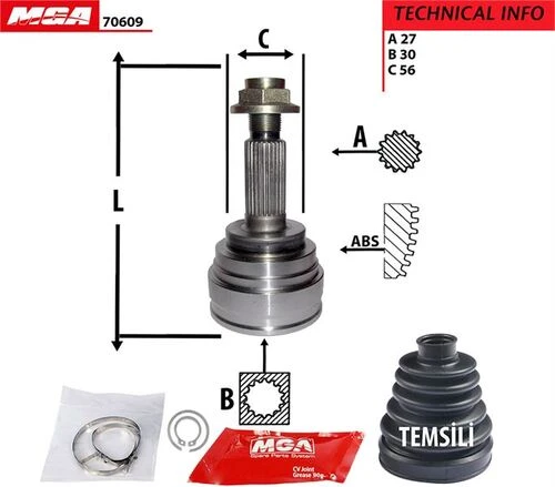 MGA 70609  AKS KAFASI DIŞ LEGACY 4WD 98-02 ürün görseli 1
