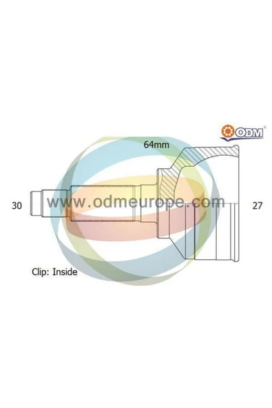 Odm AD11056 Aks Kafasi Q7 07-15 3.0tdi 3.6 4.2fsi-cayenne-touareg 03-10 (30x64x27) Dis ürün görseli 1