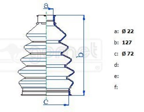 Gomet T332371 Aks Körüğü Corsa C Dıs ürün görseli 1