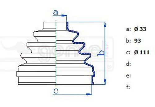 Gomet 338010  Aks Körüğü Dctbxr 2,5 Dıs (Tek) ürün görseli 1