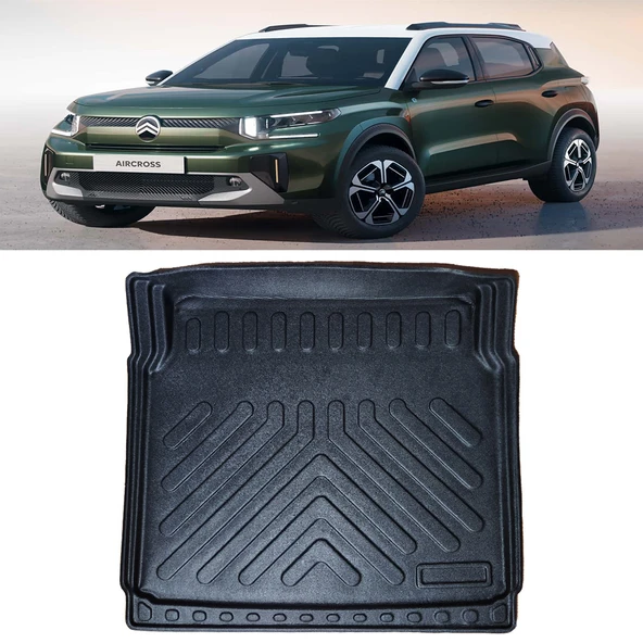 Rizline Citroen C3 Aircross Elektrikli Sabit Alt Zemin 2025 ve Sonrası  3D Bagaj Havuzu
