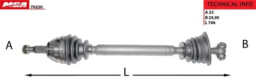 MGA 70220  Aks Sol Abssız Laguna I  1.6 16V Abslı Rulmandan Okuyan ürün görseli