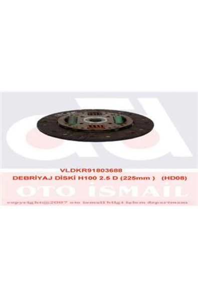 VALEO 803688  Debriyaj Balatası H100 2.5d 225mm Hd08 - 1