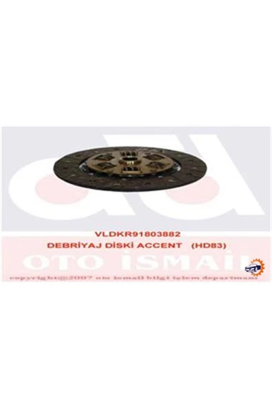 VALEO 803882  Debriyaj Balatası Accent 1.5crdı Getz 03- Matrıs 01- Hd83 - 1