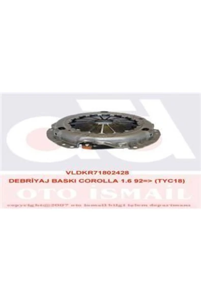 VALEO 802428 Debrıyaj Baskısı Corolla Avensıs 03-08 1.6 213 - 1