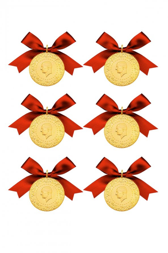 6 Adet Eski Tarihli Tam Altın