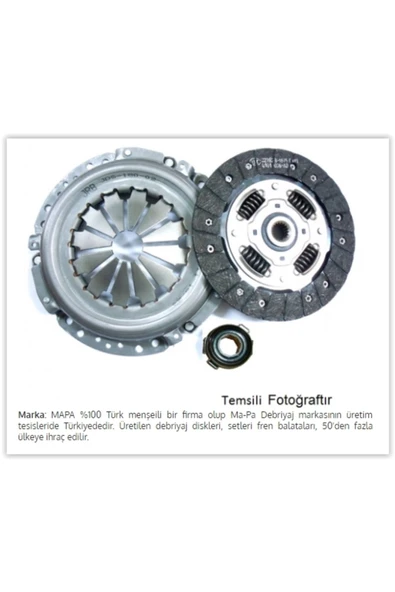 Mapa 000185209 Debrıyaj Setı Baskı + Balata Mazda 3.23 1.3 ürün görseli 1