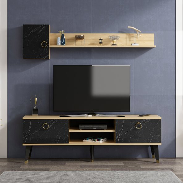 Alfa Tv Ünitesi SAFİRMEŞE-ROYALMERMER 150cmx35cm