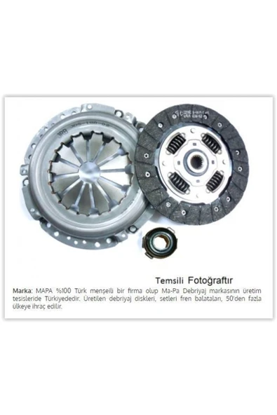 Mapa 011200300 Debrıyaj Setı Cıvıc Iv 1.3 1.4l 87-91 Cıvıc Iı 1.4i 16v 1.5i 16v 88-92 D14a1 ürün görseli 1