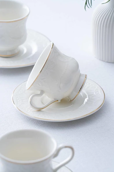 Acar Veronica Gold 6 Kişilik Kahve Fincan Takımı SYT-06060 - 2