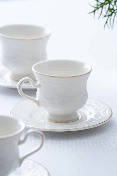 Acar Veronica Gold 6 Kişilik Kahve Fincan Takımı SYT-06060