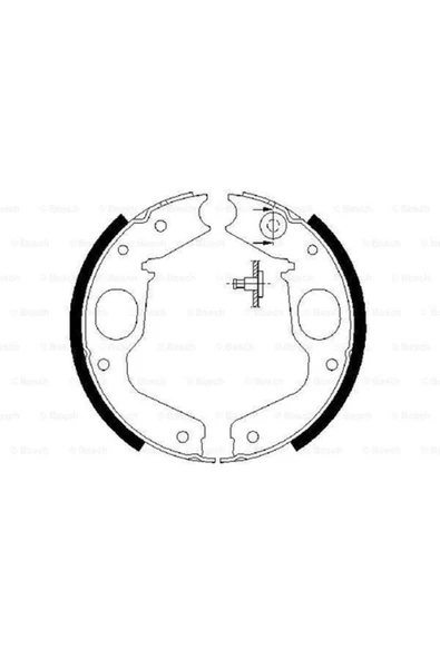 Bosch 0986487719  Pabuçlu Fren Balatası 196x40mm 618914 ürün görseli 1