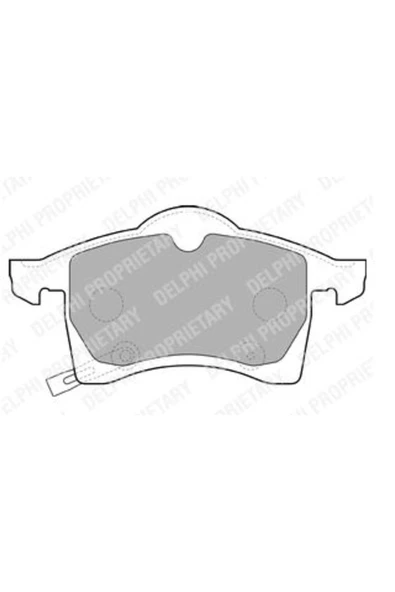 Delphi LP1309 FREN BALATASI ON WVA 23057 ( OPEL   ASTRA G 1.8 2.0 98-- ZAFIRA 99-- ) ürün görseli 1
