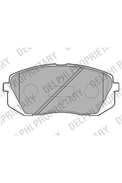 Delphi LP2050 FREN BALATASI ON HYUNDAI TUCSON 2015-/ IX35 10-/ SONATA 2014-/ I40 11-/ KONA 1.6 TGDI 16-/ KIA SOUL ürün görseli 1