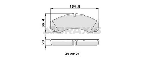 Braxis AA0149 Aa0149 Ön Fren Disk Balata Daily 99-06 20mm 1906401 - 1