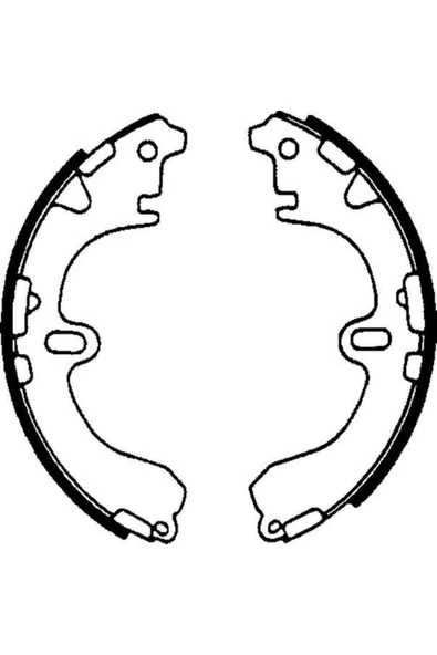 Delphi LS1601 Fren Pabucu Toyota Corolla 88-08/98 Arka Uyumlu ürün görseli 1