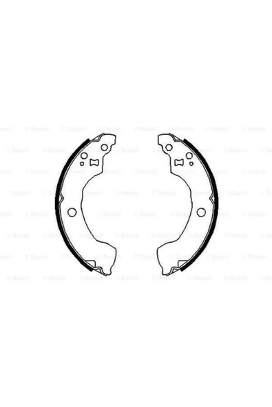 Bosch 0986487691  Pabuçlu Fren Balatası 203.2x36.5mm 440608m126 ürün görseli 1