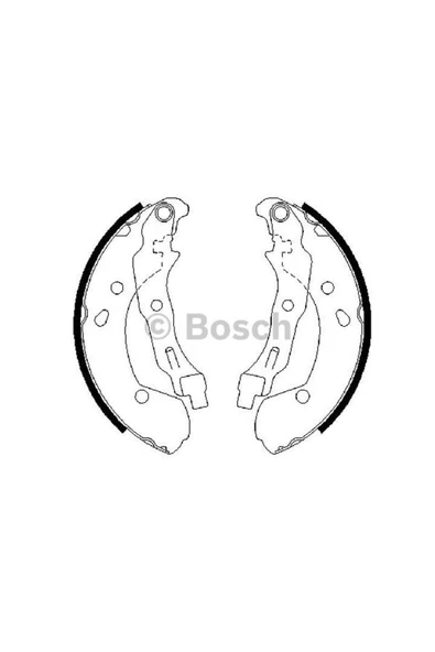 Bosch 0986487668 FREN PABUC ARKA-(RENAULT  CLIO III/NISSA  MICRA-K12 03/10/NOTE 07/10 ) LEVYELI