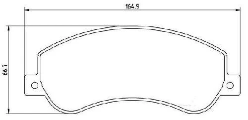 Grap 93906  Ön Balata Amarok 10- 2,0V184-V347 06-11 (155Ps-Arkadan Çekıç) 2,2-2,4-3,2TDCI(Aksesuarl-İkaz Fısı) ürün görseli 1