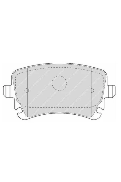 Ferodo FDB1655 ARKA FREN BALATASI-  (AUDI A6 05-11  A8 04-10) ürün görseli 1