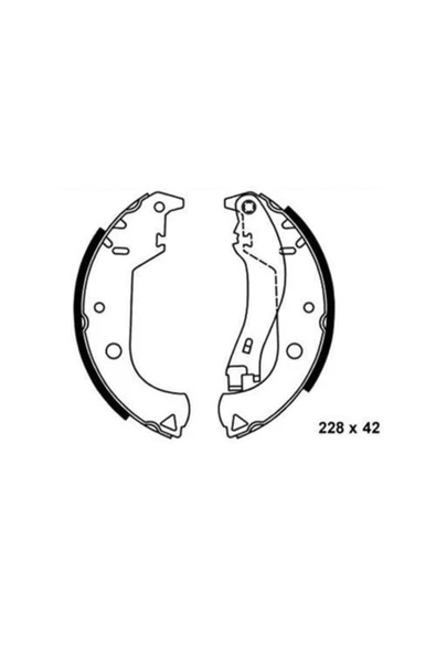 Bosch 0986487626 Kampana Balata Doblo 223 01- 228x42 - 1