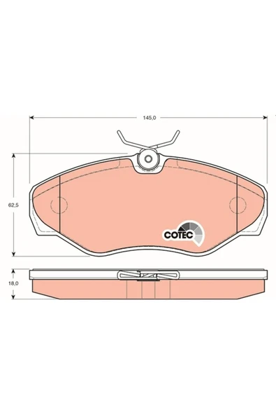 Fren Balatası On Trafıc Iı Vıvaro 1.9 F9q 2.0 M9r 7701054771 ürün görseli 1