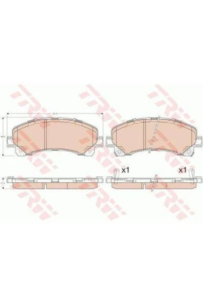 FREN BALATASI ÖN D-MAX 0813 ürün görseli 1