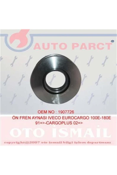 Auto Part FD60206 Autoparct Auto Fd60206 Ön Fren Diski   Eurocargo 100e-180e 91 Cargoplus 02 322x30x8dlx ürün görseli 1