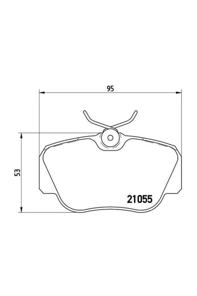 Fren Balatası On Mercedes 190 1.8/2.0/2.3/2.6/2.0d/2.5d 10/82-08/93 -670241 ürün görseli 1