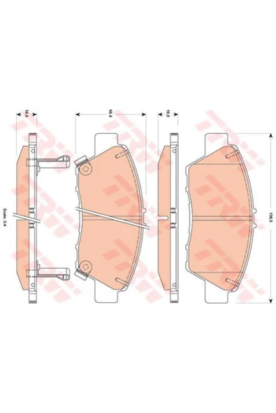 Fren Balatası Ön Cr-z 10 Insıght 09 Jazz 0912 ürün görseli 1